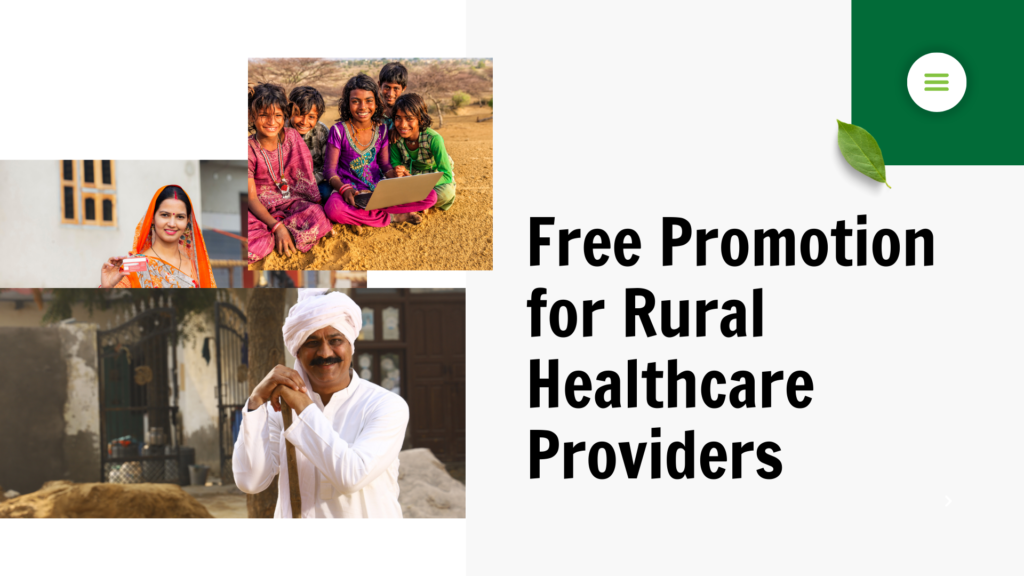 Free Promotion for Rural Healthcare Providers