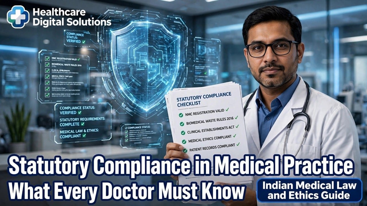 You are currently viewing Statutory Compliance in Medical Practice What Every Doctor Must Know Statutory Compliance of Medical