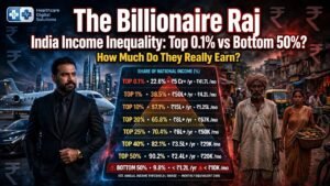 Read more about the article India’s Wealth Divide The Billionaire Raj Income and Wealth Inequality in India India Income Inequal