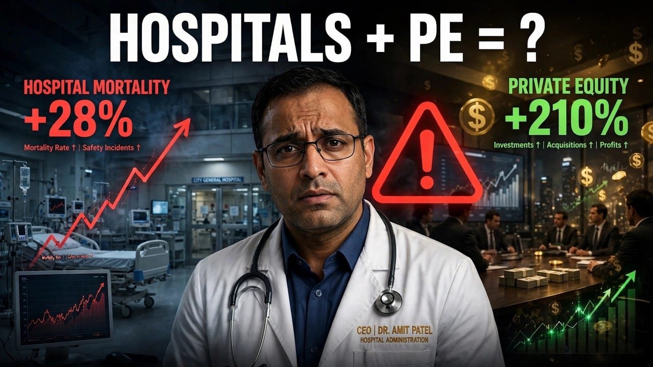 You are currently viewing Mortality in hospital rises after private equity takeover Harvard study #hospitalmortality